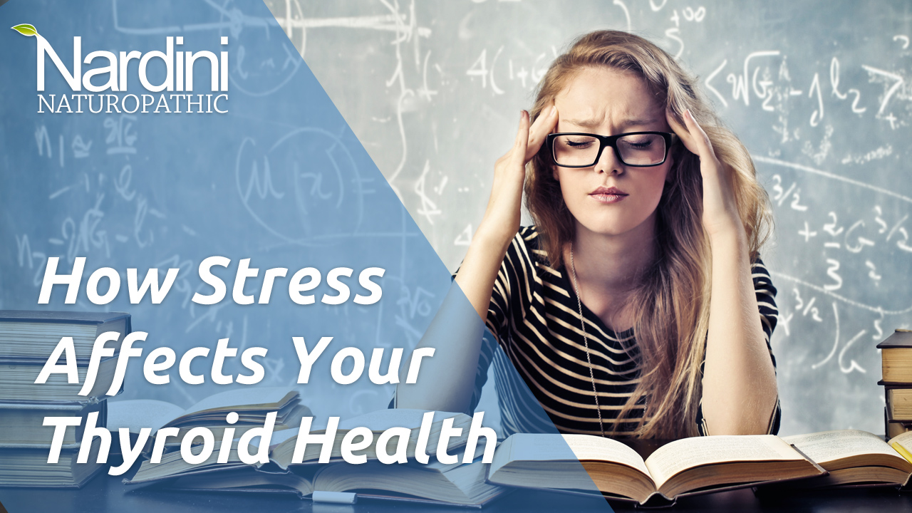 How Stress Affects Your Health & Thyroid | Young Female Student Stressed While Studying | Dr. Pat Nardini Naturopathic Doctor and Thyroid Specialist | Nardini Naturopathic Toronto